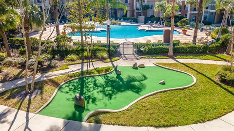 Resort Style Pool and Putting Green